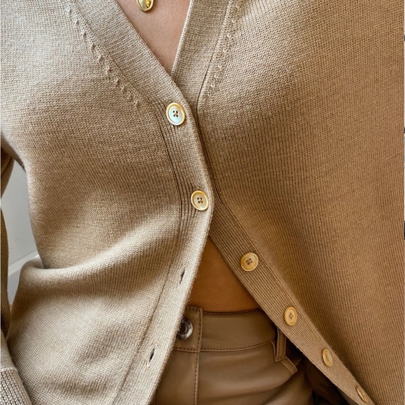 Wilfred Aritzia Utopia Camel colored sweater dress - Picture 6 of 12